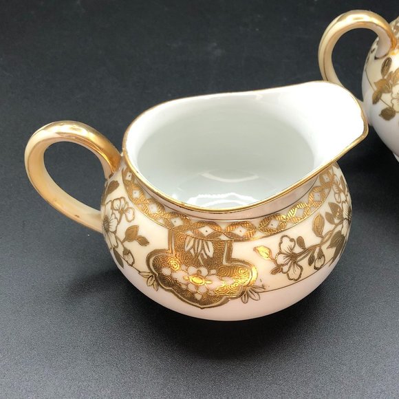 Vintage Nippon Creamer & Sugar Set - Picture 7 of 16